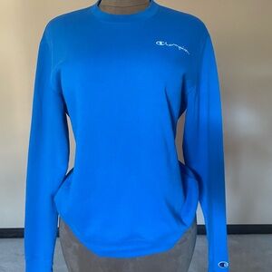 Champion Blue Comfy Longsleeve Crewneck